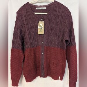 Woolrich  Two-Tone Sweater - Burgundy and Red